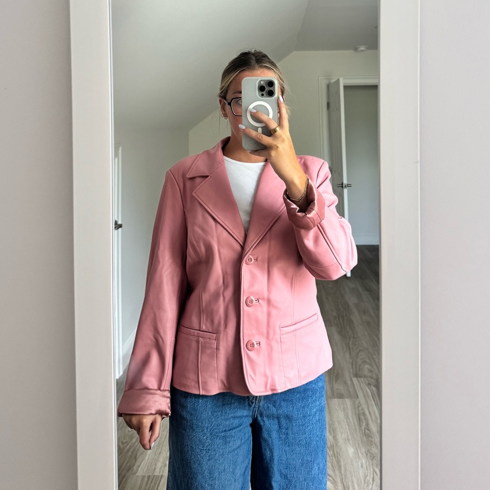 JohnPaulRichard Pink Leather Jacket
